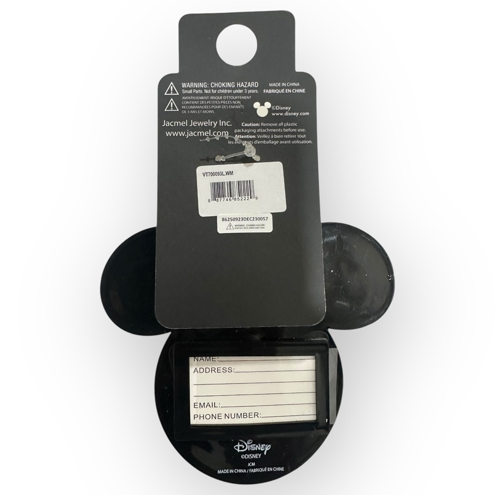 Disney Mickey Mouse Luggage Tag silicone travel NWT New Gift - Picture 4 of 6